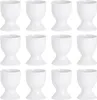 12x Weiß 5cm Eierbecherhalter-Set - Klassischer Stil Produktbild-Vorschau 1