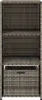 vidaXL Armoire de jardin Gris 50x55x115 cm Poly rotin Voir les images du produit 7