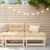 Mittelsofas mit Kissen 2 Stk. Massivholz Kiefer Produktbild-Vorschau 2