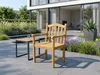 Gartenstuhl mit Armlehnen aus Akazienholz, ca. 58 x 57 x 89 Produktbild-Vorschau 9
