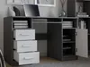 Schreibtisch Delta Anthrazit Weiss 120 Cm 3 Schubladen Produktbild-Vorschau 3