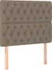 vidaXL Boxspringbett mit Matratze Taupe 90x190 cm Stoff - Produktbild-Vorschau 6