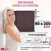 2er Set Saunatücher Plain bordeaux-rot 90x200 : Produktbild-Vorschau 2