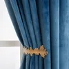 2 cortinas de terciopelo, opacas, con aislamiento térmico, Vista previa de la imagen del producto 7