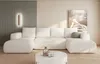Easy4You Lambi Creme Ecksofa U-Form 338 x 89 x 164 cm mit Produktbild-Vorschau 1