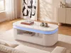 4-türige Bank mit 1 Schublade und LED-Beleuchtung - MDF - Produktbild-Vorschau 2