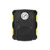 A black and yellow car air compressor with a pressure gauge and an on/off switch. Náhľad obrázku produktu
