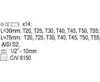 Yato YT-0417, 14 szt., Torx, T20, T25, T30, T40, T45, T50, Podgląd zdjęcia produktu 5