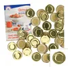 50er Deckelset TO43 Gold Deckel für Sturzgläser Rundrand Produktbild-Vorschau 1