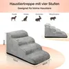 Caryota Hundetreppe 4 Stufen, 72 x 40 x 35 cm, Grau, Produktbild-Vorschau 3
