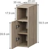Noční stolek Vicco Enton Sonoma 20 x 59.5 cm s 1 dveřmi, Náhled obrázku produktu 3