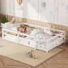 Lit au sol Montessori 140 x 200 cm pour enfant, structure Voir les images du produit 1