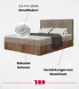 BroMARKT Boxspringbett LOFT, Bonell-Matratze, Bettkasten Produktbild-Vorschau 5
