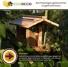 Ecodeco Wetterfest Vogelhaus zum Aufhängen Holz Verkohlt Produktbild-Vorschau 6