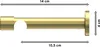 Interdeco Träger mit Abstand 10,5 cm / Wandhalterung für Produktbild-Vorschau 4