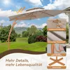 Puluomis Doppellagiger Sonnenschirm 3m, Gartenschirm mit Produktbild-Vorschau 6