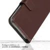 Funda de Cuero Auténtico tipo Libro para Apple iPhone SE Vista previa de la imagen del producto 5