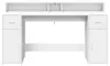 vidaXL Scrivania a LED bianca 160x55x91 cm materiale a base Anteprima dell’immagine prodotto 6