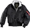 Bunda Alpha Industries MA-1 D-Tec SE Jacket Black Grey - Náhled obrázku produktu 2