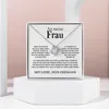 A ma femme - Collier et pendentif plaqué or blanc 14 carats Voir les images du produit 2