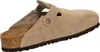 A single Birkenstock Boston SFB clog in taupe suede is shown against a white background. Produktbild-Vorschau