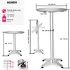 Hliníkový bistro stolek Ø60 cm skládací s nastavitelnou Náhled obrázku produktu 7