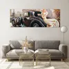 Bilder auf glas - frau retro stil - 140x50cm - Glasbilder - Produktbild-Vorschau 7