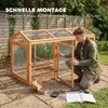 Kurník PawHut 156 x 70,5 x 84 cm – výběh s bidlem a Náhled obrázku produktu 8