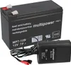 Multipower Blei-Akku MP7-12B Pb 12V 7Ah + Ladegerät Produktbild-Vorschau 1