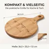hausleben Pizzateller 2er Set Holz 25,5 cm – Rundes Produktbild-Vorschau 3