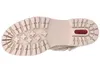The sole of a beige boot is shown from an underneath view. Voir les images du produit