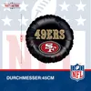 NFL San Francisco Folienballon rund 45cm Football Party Fan Produktbild-Vorschau 4