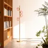 Olucia - REMO - Stehlampe - Rosa / Messing Produktbild-Vorschau 5