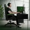 ML-Design Gaming Stuhl mit Fußstütze, Schwarz-Grün aus Produktbild-Vorschau 7