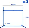 kit de 4 haies d'agilité en PVC Slalom pour animaux de Voir les images du produit 2