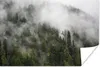 MuchoWow® Poster Wald - Nebel - Berg 120x80 cm - Bilder Produktbild-Vorschau 1