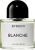 A product shot of a Byredo Blanche Eau de Parfum bottle. Anteprima dell’immagine prodotto