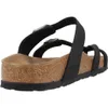 BIRKENSTOCK MAYARI BIRKO-FLOR NUBUCK Schwarz Produktbild-Vorschau 3