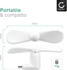 Mini ventilatore da smartphone, ventola usb-c portatile Anteprima dell’immagine prodotto 5