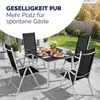 CASARIA® Gartenstühle 2er Set Hochlehner Klappbar 8-Fach Produktbild-Vorschau 9