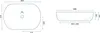 Lavabo da Appoggio in Vetroceramica Cleo White-Rea Anteprima dell’immagine prodotto 7