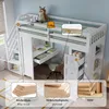 Flieks Etagenbett 90x200cm mit Schreibtisch und Regal, Produktbild-Vorschau 5
