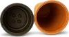 Two plant pots, one terracotta and one black, are shown side-by-side against a white background. Náhľad obrázku produktu