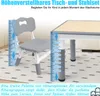 ACXIN Table pour enfants avec 4 chaises Set, plastique Set Voir les images du produit 5