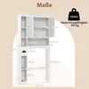 COSTWAY Armoire de toilette avec 3 portes & étagères Voir les images du produit 3