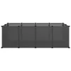 vidaXL Gabbia per piccoli animali nera 144x74x46,5 cm PP e Anteprima dell’immagine prodotto 11