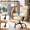 HOFFREE Ergonomischer Leder Bürostuhl, hoher XXL Drehstuhl Produktbild-Vorschau 2
