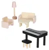Holzpuppenhaus mit Möbeln, 78 cm, rosa, LED Produktbild-Vorschau 3