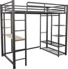 Łóżko na poddaszu Sweiko z drabinką 90x200cm, pojedyncze Podgląd zdjęcia produktu 17