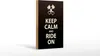 Holzschild Spruch 12x18cm Keep calm and ride on Produktbild-Vorschau 2